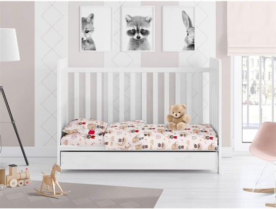 Dimcol Baby Duvet Cover Reach the Stars 190 Beige 120x160cm