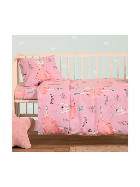 Melinen Baby Duvet Cover Ballet Pink 110x160cm