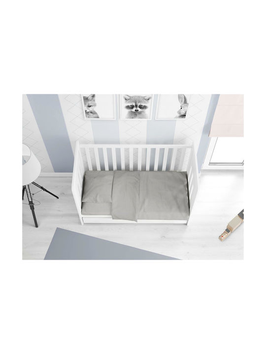 Dimcol Baby Bettbezug Solid 496 Elephant 120x160cm.
