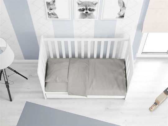 Dimcol Baby Duvet Cover Solid 496 Elephant 120x160cm