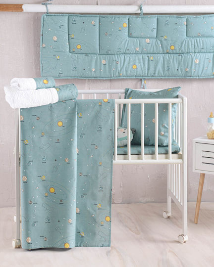 Rythmos Baby Duvet Cover Set With Pillowcase Venus Green 110x160cm