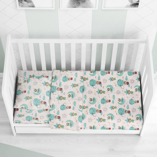 Dimcol Baby Duvet Cover Reach the Stars 192 Green 120x160cm