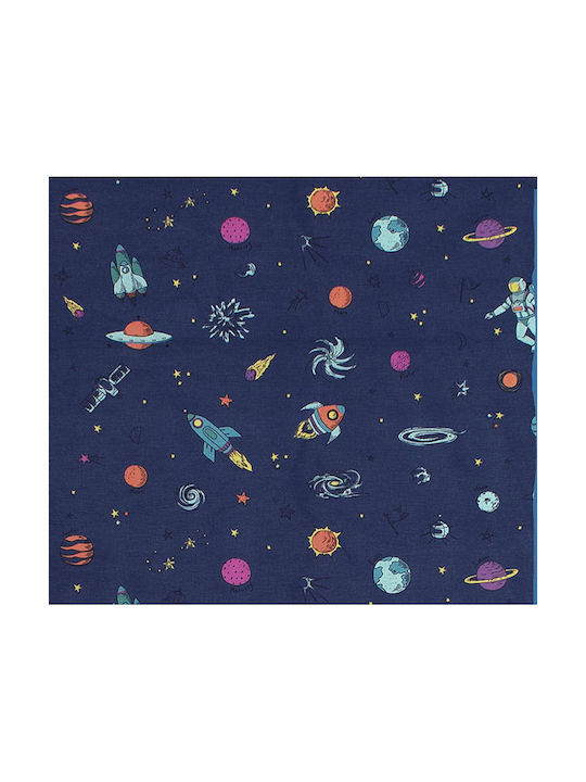 Dimcol Бебешка Долна Калъфка Space 189 Син 120x160см.
