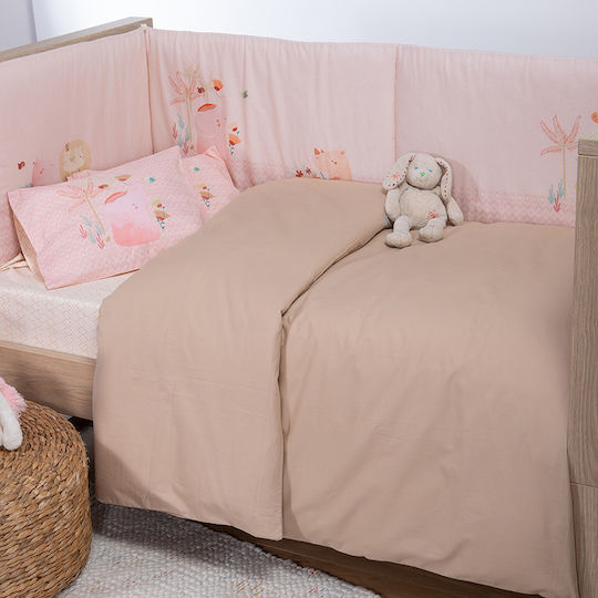 Nef-Nef Homeware Бебешка Долна Калъфка Basic Бежов 110x150см.