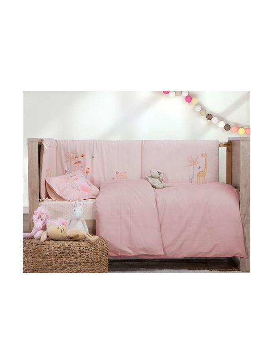 Nef-Nef Homeware Baby Duvet Cover Basic Light Blue 110x150cm