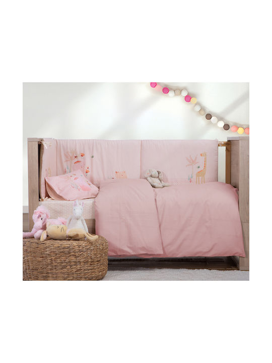 Nef-Nef Homeware Baby Duvet Cover Basic Light Blue 110x150cm