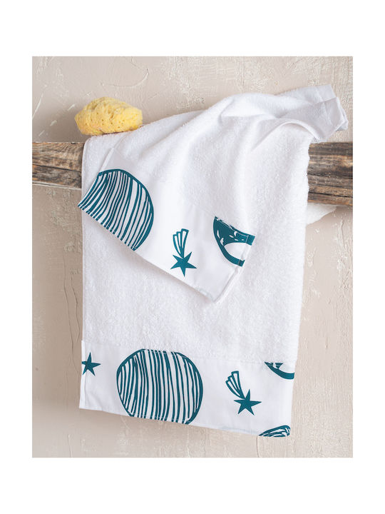 Rythmos Baby Duvet Cover Set With Pillowcase Saturn White 110x160cm