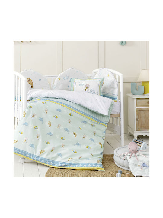 Nima Baby Duvet Cover Set With Pillowcase Sea Love Sea Love 110x145cm