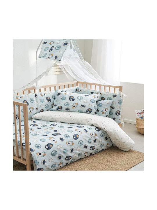 Vesta Home Σετ Βρεφική Παπλωματοθήκη με Μαξιλαροθήκη Cosmic Cosmic 120x160εκ.