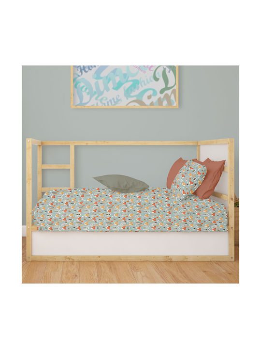 Dimcol Baby Duvet Cover Bebe Pale Cyan 120x160cm