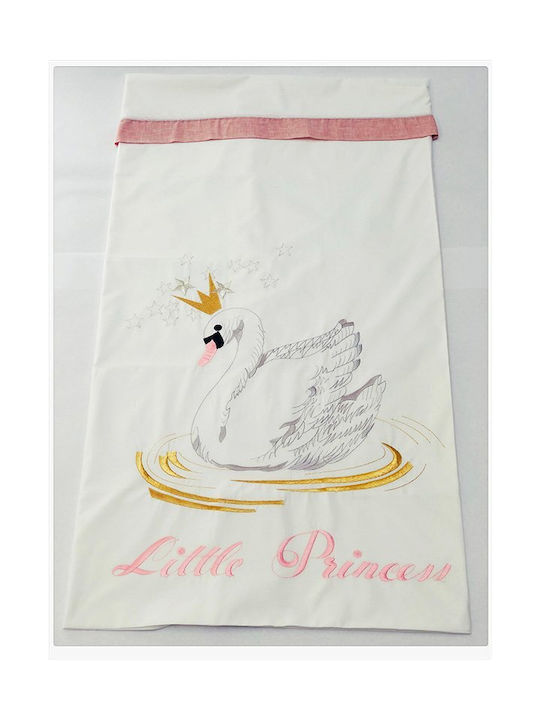 Raison D' Etre Copertă de Pătuț Swan With a Crown Albă 120x160cm.