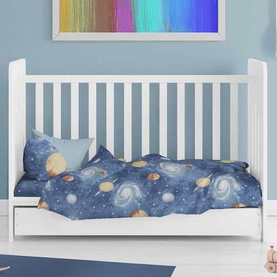 Dimcol Бебешка Долна Калъфка Bebe Blue 120x160см.