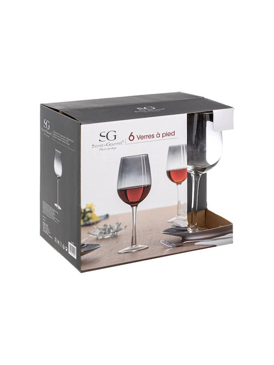 Glass Set for White Wine made of Glass Stacked 380ml 6pcs