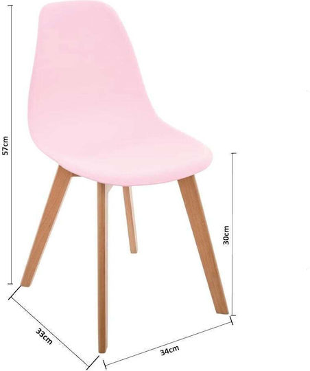 Scaun Lena Roz 34x33x57buc 1buc