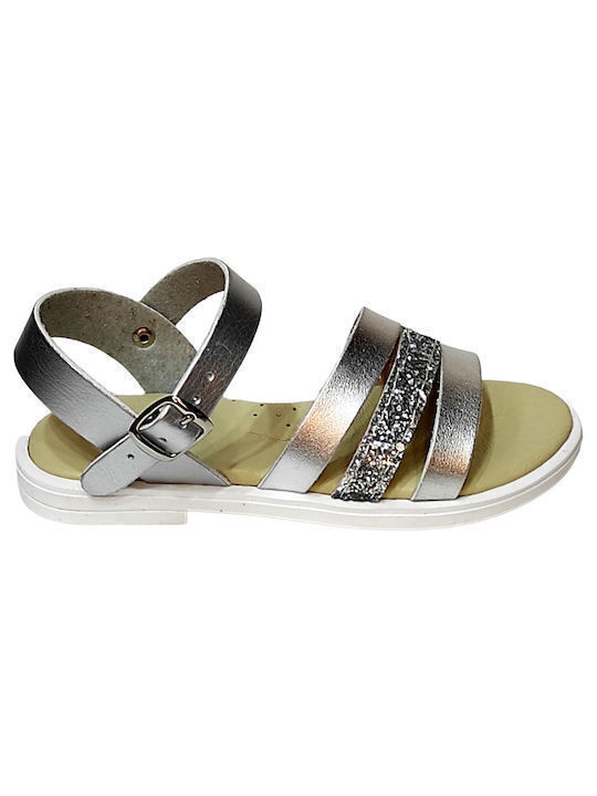 Smart Kids Kids' Anatomic Sandals Girl Glitter White Silver Sir332
