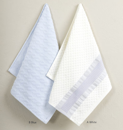 Nima Wipe A Towel from 100% Cotton in White Color 40x60cm