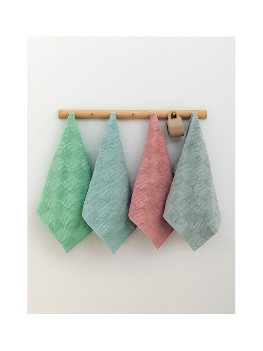Palamaiki Suki Towel from 100% Cotton in Green Color 40x60cm 2pcs