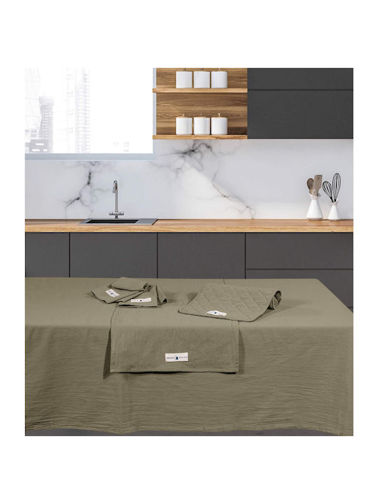 Greenwich Polo Club Towel from 100% Cotton in Green Color 30x45cm 2pcs
