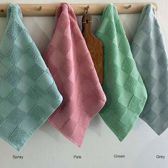 Palamaiki Suki Towel from 100% Cotton in Green Color 40x60cm 2pcs
