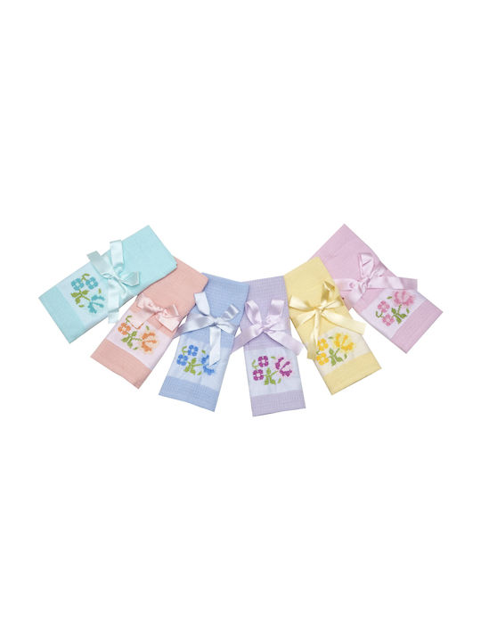 Viopros Laura Tea Towel from 100% Cotton in Pink Color 45x75cm