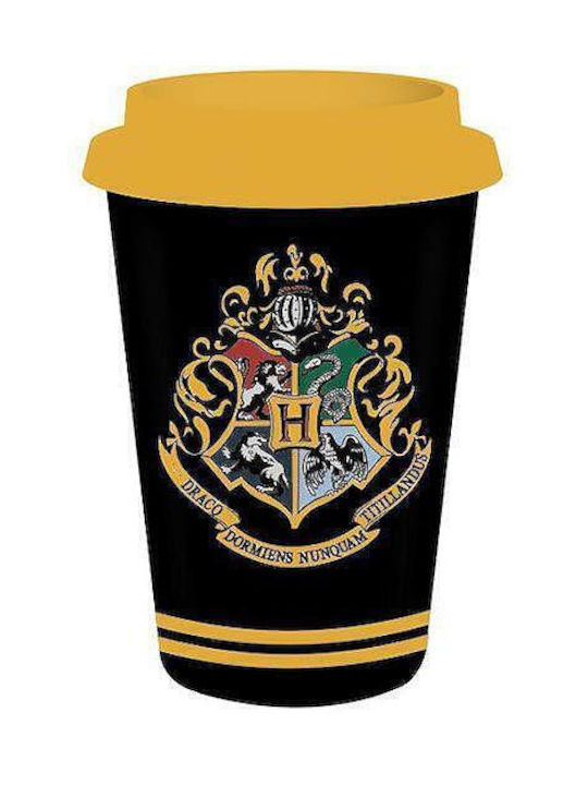 Half Moon Bay Becher Keramik mit Deckel Schwarz