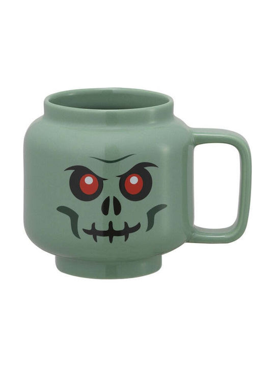 LEGO Sand Green Skeleton Keramiktasse in Verschiedene Designs Beige 255ml (Verschiedene Designs)