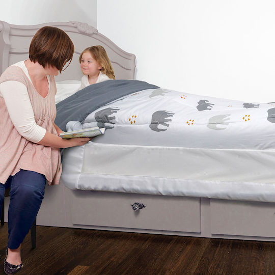 Dreambaby Nicole Foldable Bed Rail Guard Simple Placement made of Fabric in White Color 150x76cm 1pcs