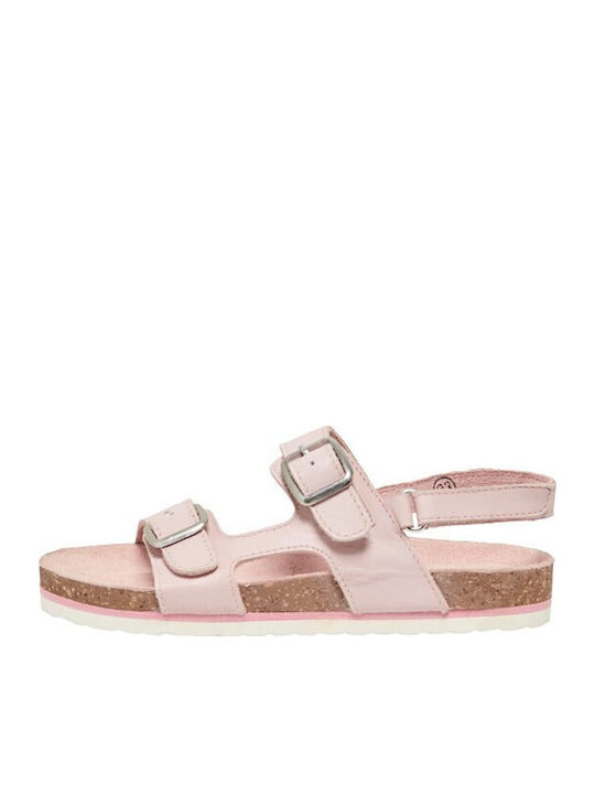 Sandale Copii Din Piele Cu Închidere Hoop & Loop Roz Fete Kids Only 15292185-06 Roz