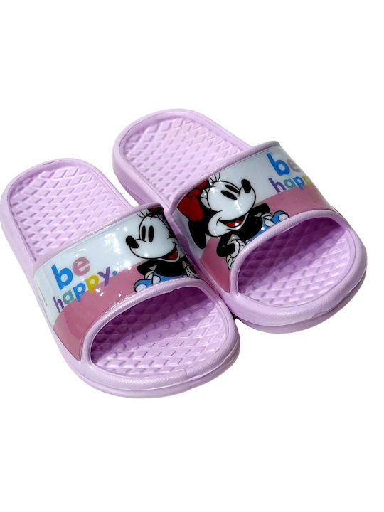 Παντοφλα Κοριτσι Disney Minnie Hr13572 Μωβ 24-31