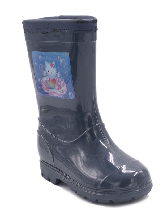 Παιδική Μπλε Σκούρο Γαλότσα Hello Kitty