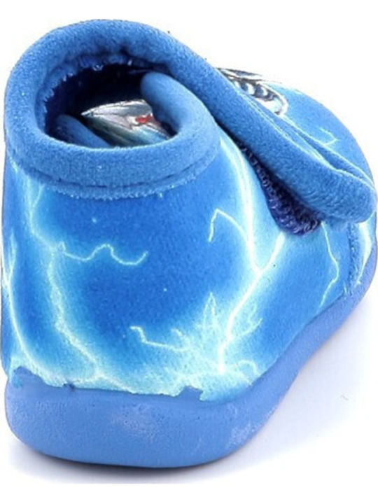 Kinderhausschuhe Stiefel Blau