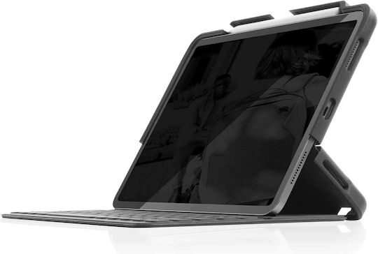 STM Dux Shell Flip Cover Ανθεκτική με Πληκτρολόγιο Μαύρη (Apple iPad Pro 12.9 (2018/20/21/22))