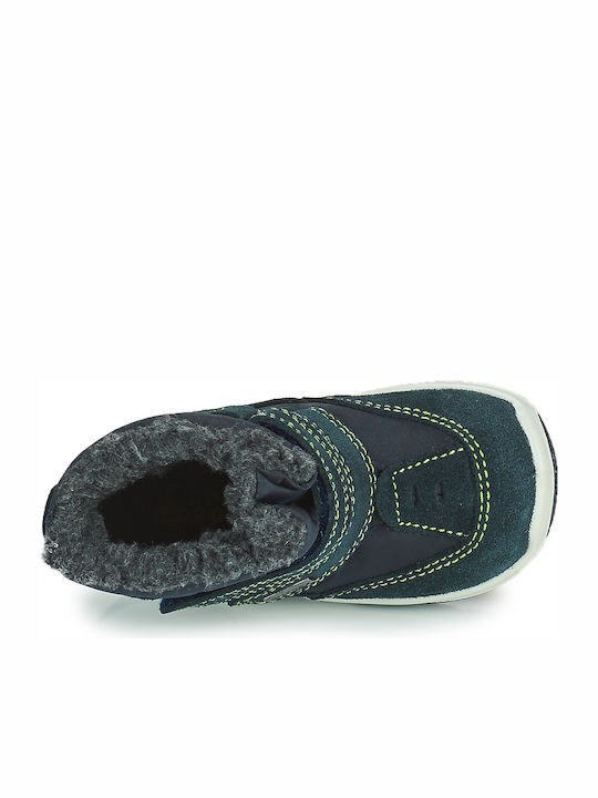 Citrouille et Compagnie Kinder-Schneestiefel mit Klettverschluss Marineblau