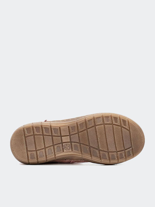 Anatomisch Suede Kinderstiefeletten mit Reißverschluss Rosa 12681|2010-1|1004-1|0000-0|