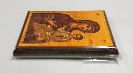 Set of 50 Pieces Panagia Christ the Guide Portaitissa Iberian Icon Paper Frame Krn No 00 Dimensions 6.5cm x 9.5cm Wooden MDF Icon