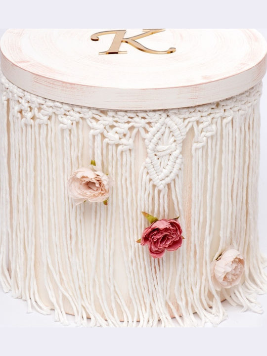 Πακέτο Βάπτισης Macrame Λουλούδι Μονόγραμμα 4017008