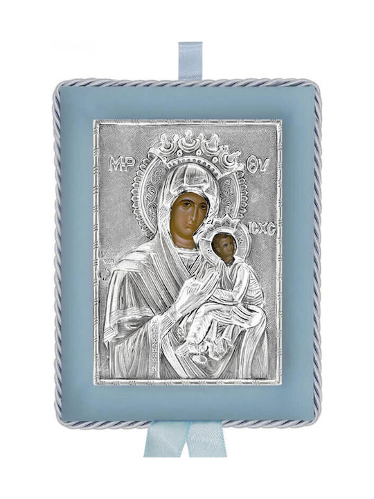 Silber Heilige Ikone Neugeborenes Junge Jungfrau Maria Unbefleckt 14,5x11,5cm Silber Heilige Ikone Neugeborenes Junge Jungfrau Maria Unbefleckt 14,5x11,5cm