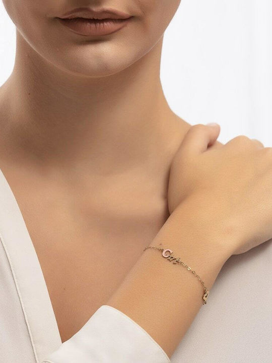 Παιδικό Κίτρινο Χρυσό Βραχιόλι Κ9 Girl Br12100364