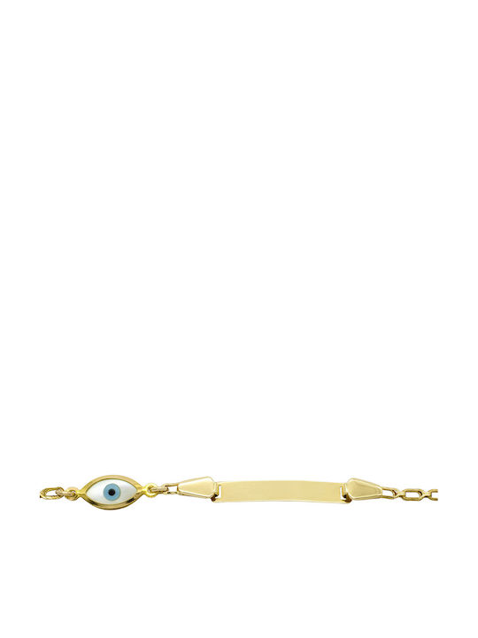 Savvas Design Brățară Copii Identitate din Aur 14K