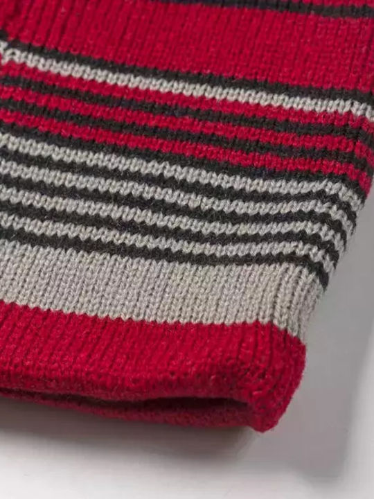 Παιδικός Σκούφος Αγόρια Cool Stripes Κόκκινο