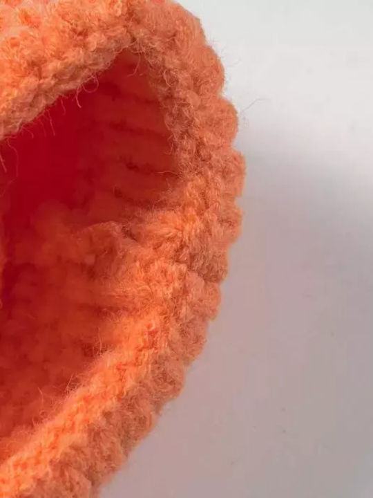 Kids Beanie Girl Smiley Punk Orange