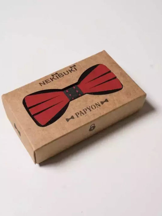 Детско Дървено Папионка За Момчета Horizon Червена