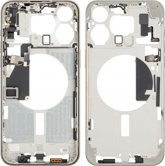 Μεσαίο Πλαίσιο Μπεζ για iPhone 15 Pro Max