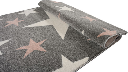 Детски килим Star 1925 Розово Светло Сиво 133x190 Детски килим Star 1925 Розово Светло Сиво 133x190