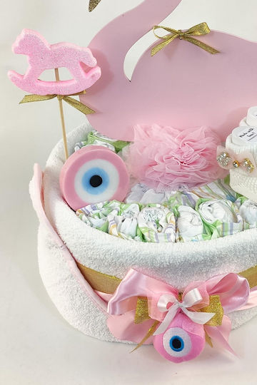 Diapercake Νεογέννητο Κοριτσάκι