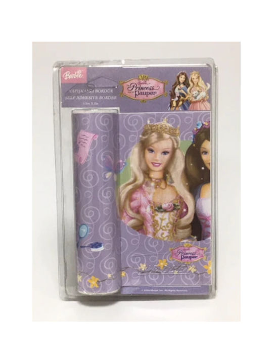 Kinder Wandsticker Barbie Prinzessinnen 17cm x 5m