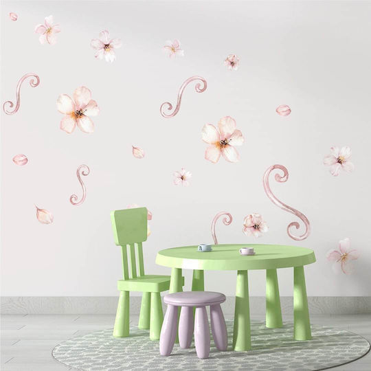 Kinder Wandsticker Blumen Set 70x47cm