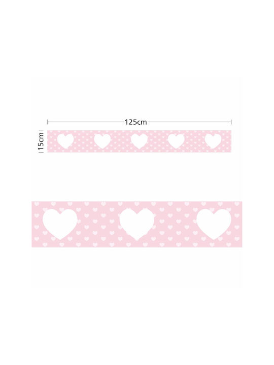 Caravelshop Детска стикерна за стена Стена Граница 125x15бр
