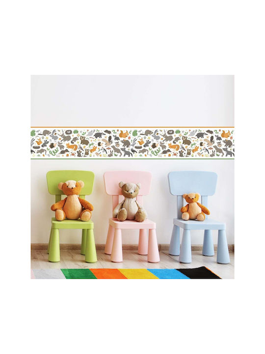 Caravelshop Детска стикерна за стена Стена Граница 125x20бр