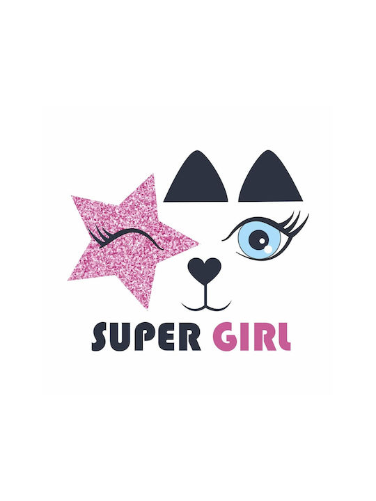 Αυτοκόλλητο Πόρτας Super Girl 50x40cm